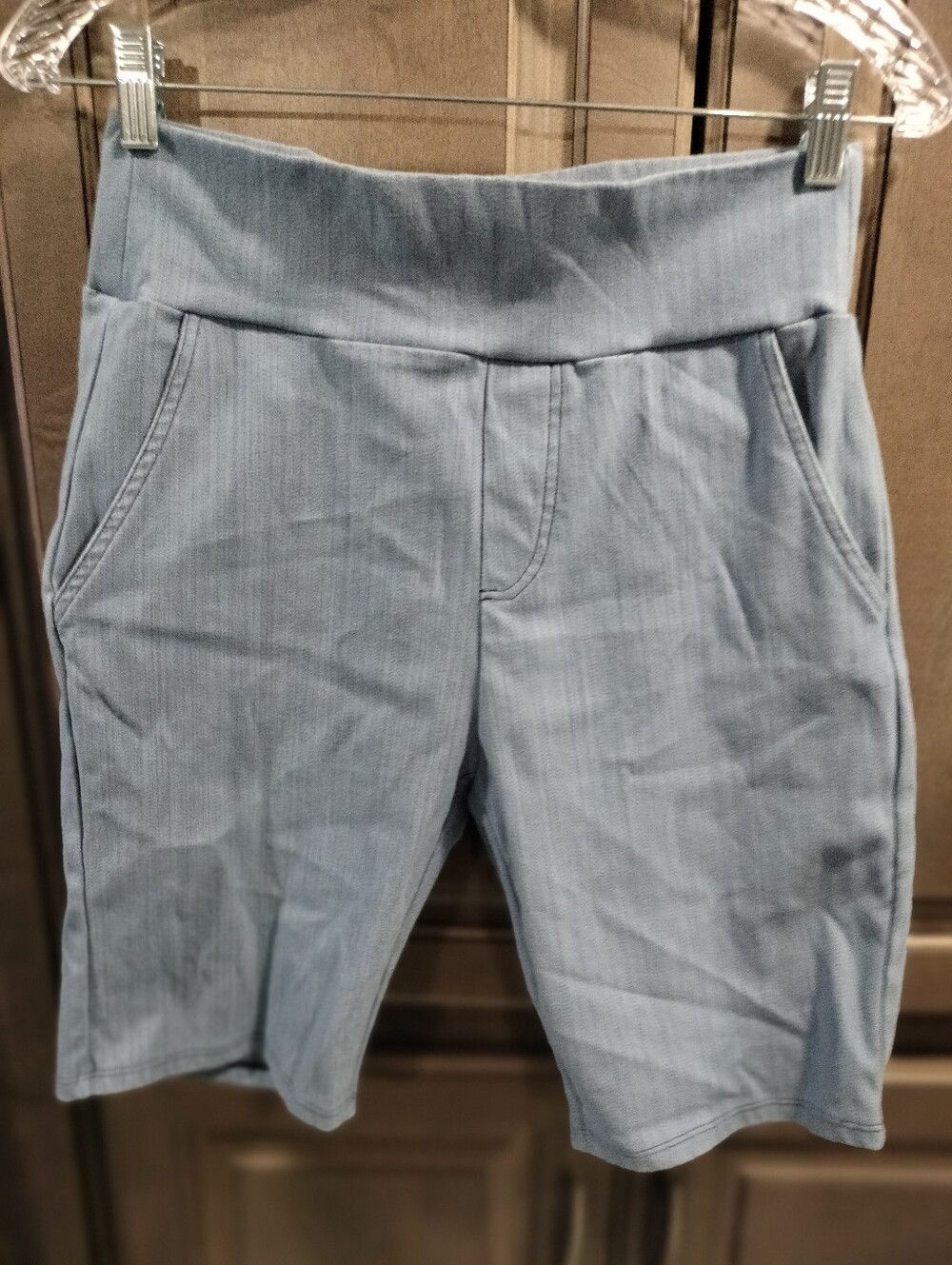 Agnes & Dora Light Blue Pull-On Bermuda Shorts